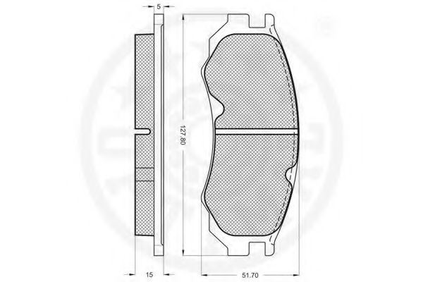 set placute frana,frana disc 2