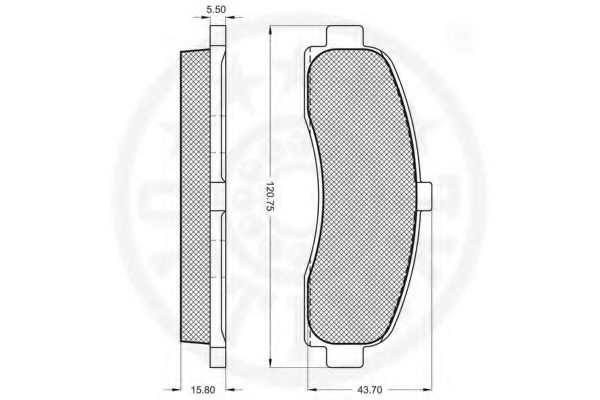 set placute frana,frana disc 2