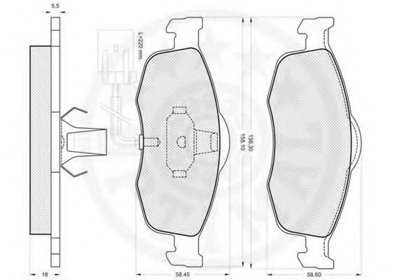 set placute frana,frana disc 3