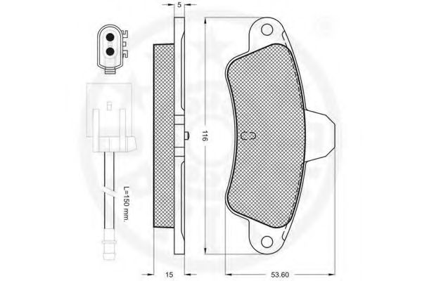 set placute frana,frana disc 2