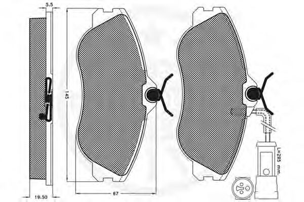 set placute frana,frana disc 2