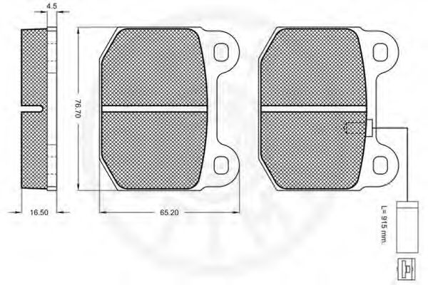 set placute frana,frana disc 2