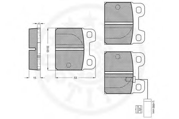 set placute frana,frana disc 2