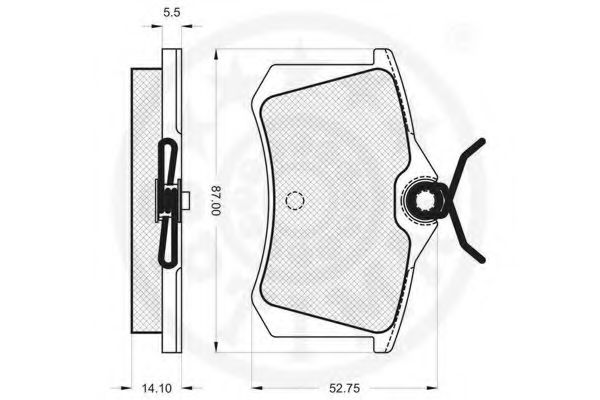 set placute frana,frana disc 2