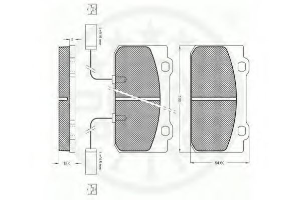 set placute frana,frana disc 3
