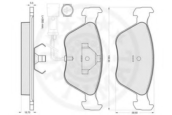 set placute frana,frana disc 2