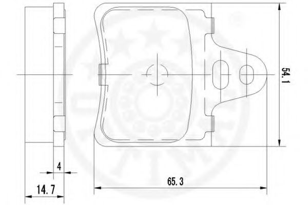 set placute frana,frana disc 2