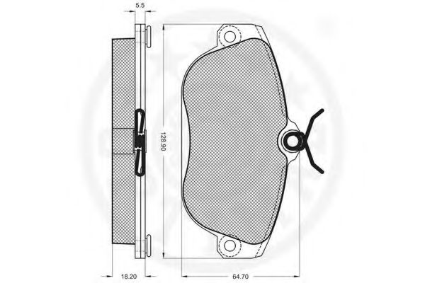 set placute frana,frana disc 3