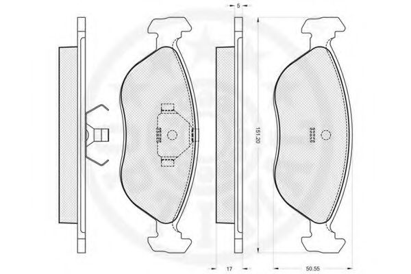 set placute frana,frana disc 2