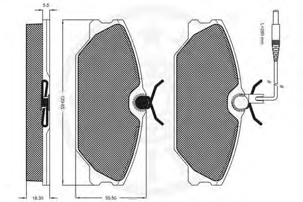 set placute frana,frana disc 3