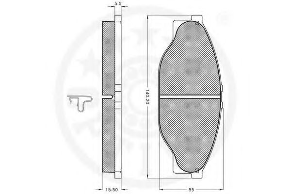 set placute frana,frana disc 3