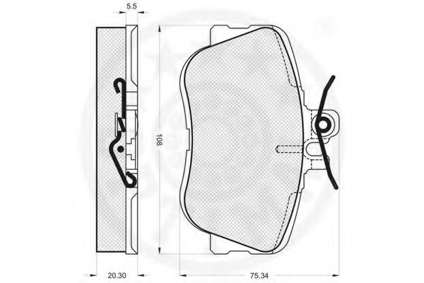 set placute frana,frana disc 3