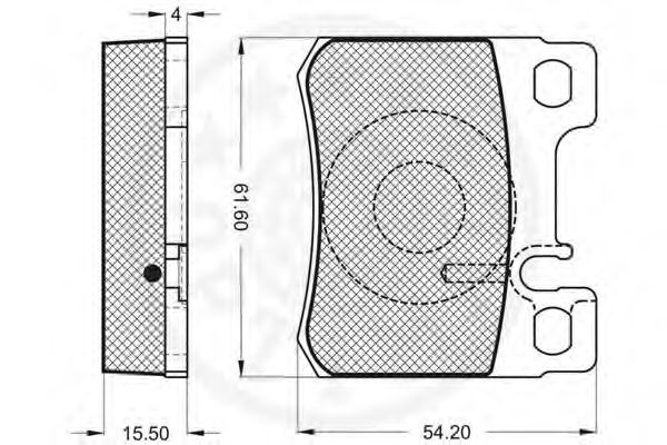 set placute frana,frana disc 3