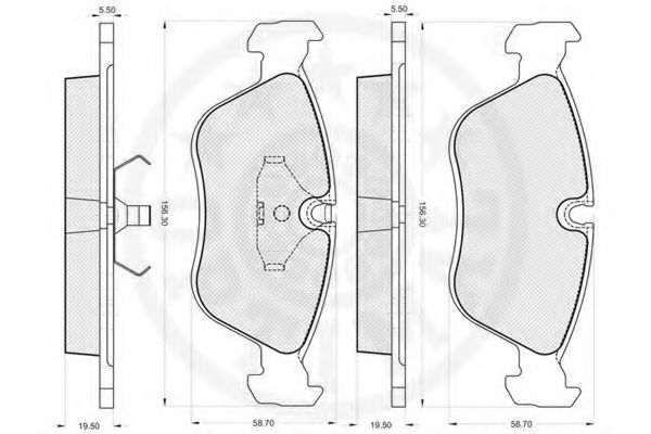 set placute frana,frana disc 3