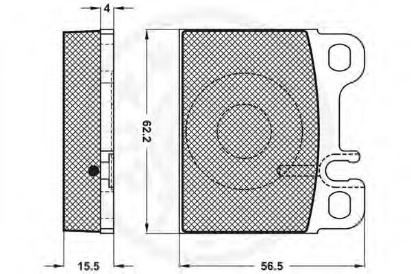 set placute frana,frana disc 2