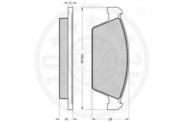set placute frana,frana disc 2