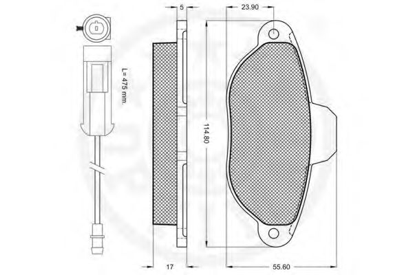 set placute frana,frana disc 3