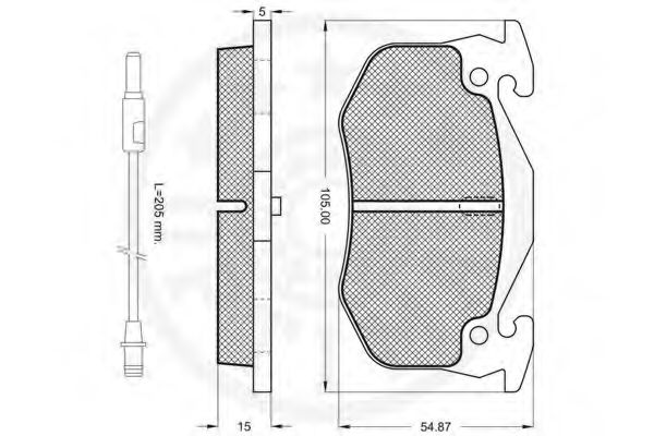 set placute frana,frana disc 2