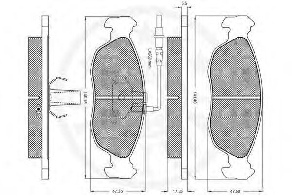set placute frana,frana disc 3