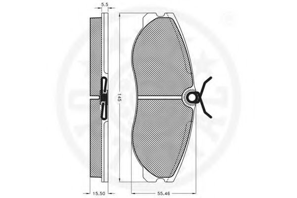 set placute frana,frana disc 3