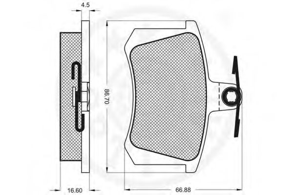 set placute frana,frana disc 3