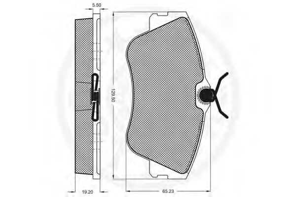 set placute frana,frana disc 3