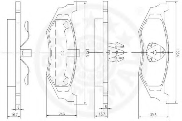 set placute frana,frana disc 2
