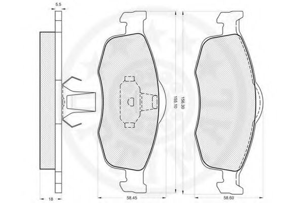 set placute frana,frana disc 3