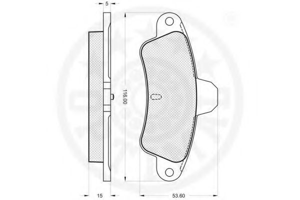 set placute frana,frana disc 3