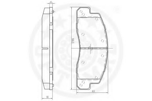 set placute frana,frana disc 2