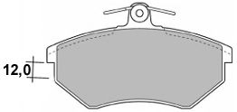 set placute frana,frana disc 2