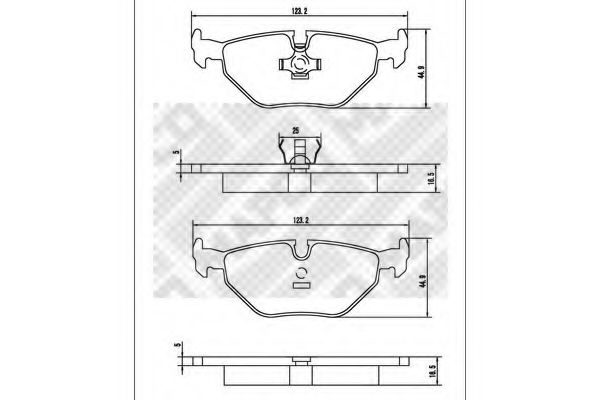 set placute frana,frana disc 2