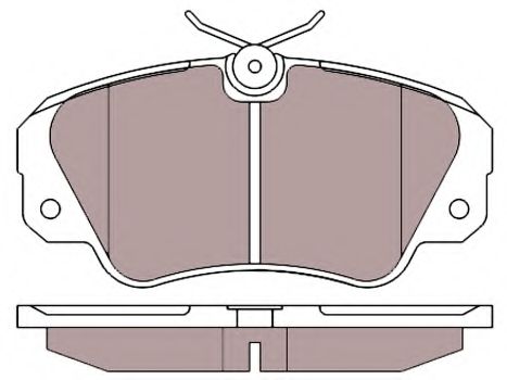 set placute frana,frana disc 2