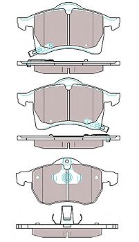 set placute frana,frana disc 2