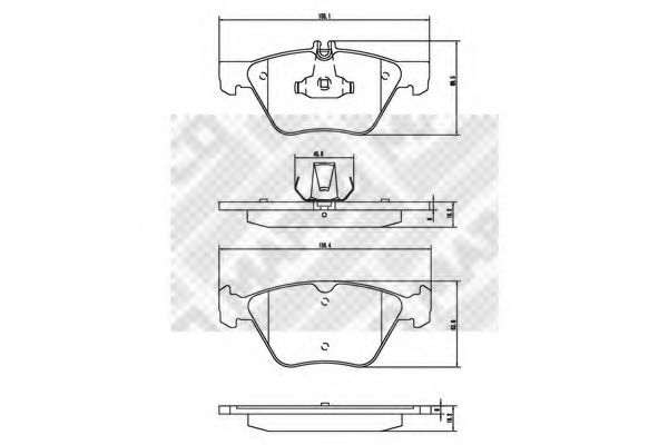set placute frana,frana disc 2
