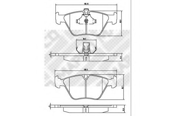 set placute frana,frana disc 2