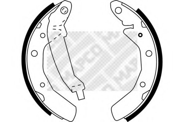 8848 Set saboti frana MAPCO 