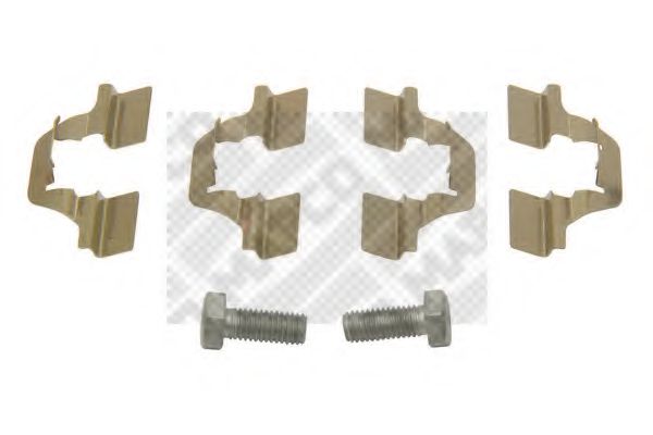 9311 Set accesorii, placute frana MAPCO 