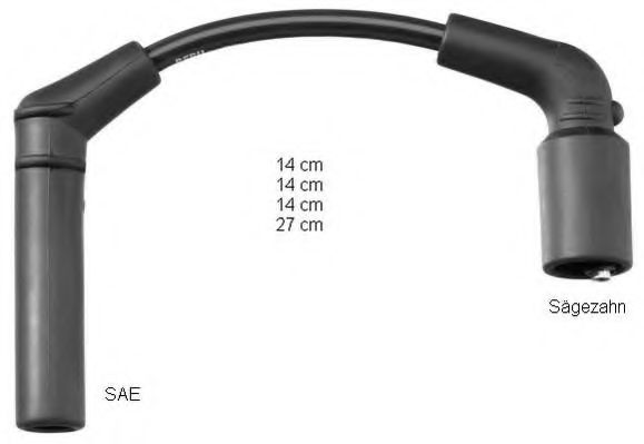ZEF1608 Set cablaj aprinder BERU 