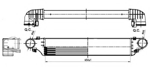 Intercooler, compresor