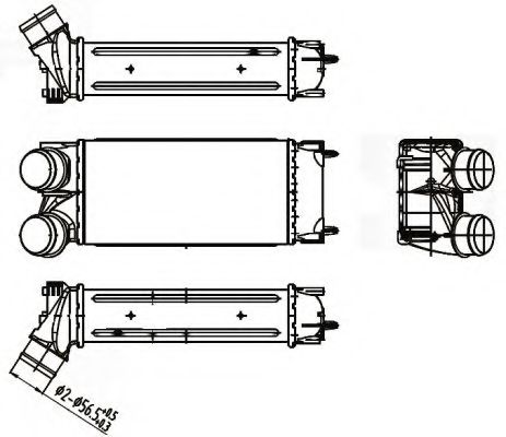 30191 Intercooler, compresor NRF 