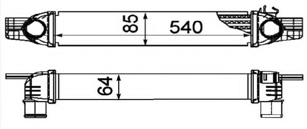 30254 Intercooler, compresor NRF 