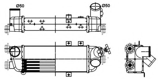 30305 Intercooler, compresor NRF 
