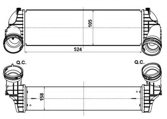 30359 Intercooler, compresor NRF 