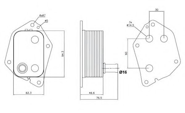 31159 Radiator ulei, ulei motor NRF 