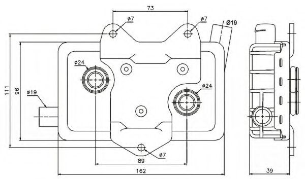 31180 Radiator ulei, ulei motor NRF 