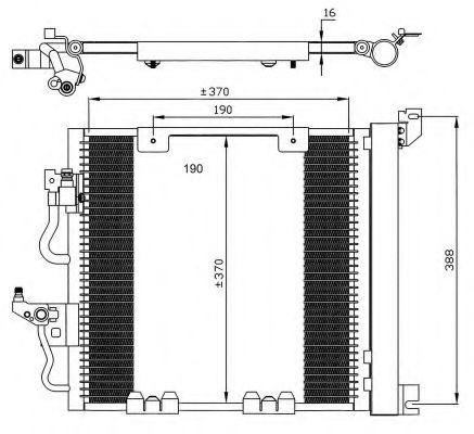 35598 Condensator, climatizare NRF 