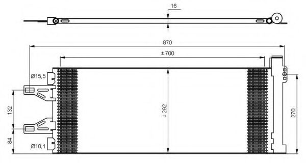 35894 Condensator, climatizare NRF 