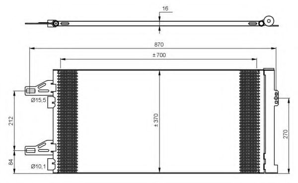 35895 Condensator, climatizare NRF 