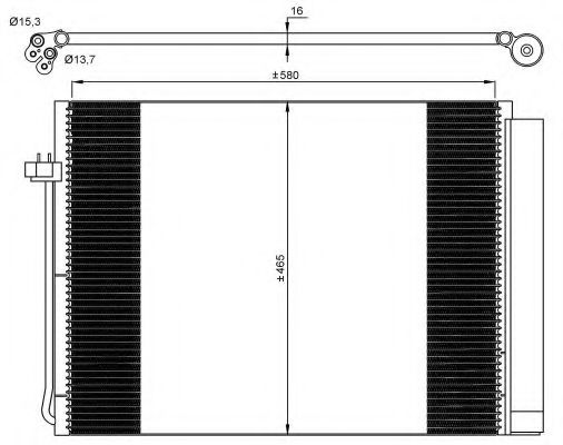 35906 Condensator, climatizare NRF 